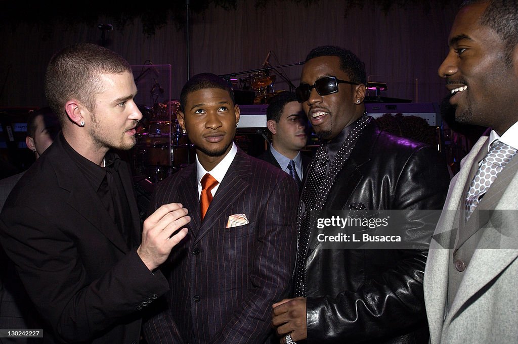 Justin Timberlake, Usher, Sean "P. Diddy" Combs and guest News Photo