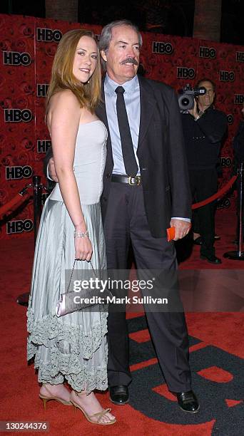 Powers Boothe and daughter during The 56th Annual Primetime Emmy Awards - HBO After Party in Los Angeles, California, United States.