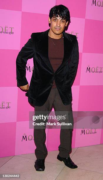 Antonio Rufino during Mercedes-Benz 2005 Spring Fashion Week at Smashbox Studios - Moët & Chandon's M Lounge Celebrates Petro Zillia and...