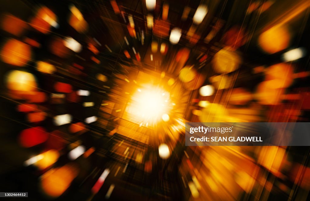 Warp speed abstract