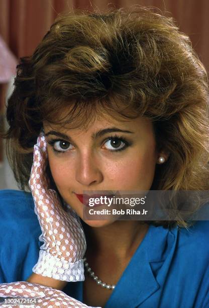 Actress Emma Samms on September 30, 1985 in Los Angeles, California.