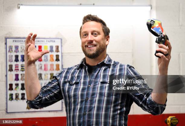 Derrick Campana from BYUtv’s The Wizard of Paws shows off his laboratory where he creates custom prosthetics for animals of all sizes from elephants...