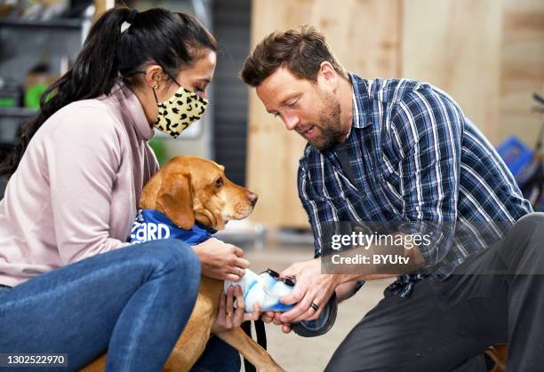 Derrick Campana from BYUtv’s The Wizard of Paws shows off his laboratory where he creates custom prosthetics for animals of all sizes from elephants...