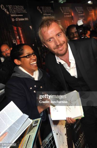 Rhys Ifans attends the 'Anonymous' premiereat The 55th BFI London Film Festival at Empire Leicester Square on October 25, 2011 in London, England.