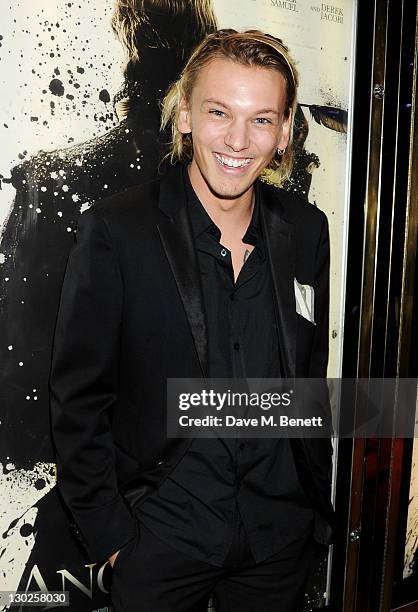 Jamie Campbell Bower attends the premiere of 'Anonymous' during the 55th BFI London Film Festival at Empire Leicester Square on October 25, 2011 in...
