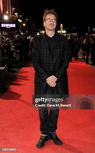 Actor David Thewlis attends the premiere of 'Anonymous' during the 55th BFI London Film Festival at Empire Leicester Square on October 25, 2011 in...