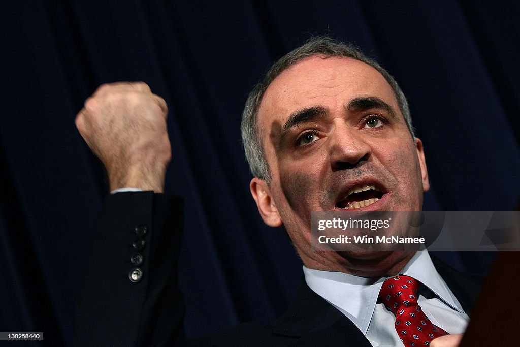 Chess Grandmaster Garry Kasparov Speaks At The Heritage Foundation