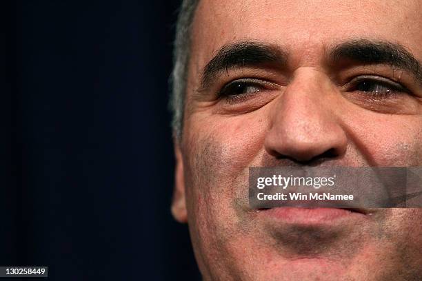 Chess Grandmaster Garry Kasparov Speaks At The Heritage Foundation, News Photo