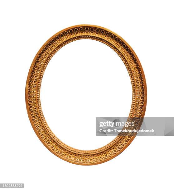 picture frame - gold circle stock pictures, royalty-free photos & images