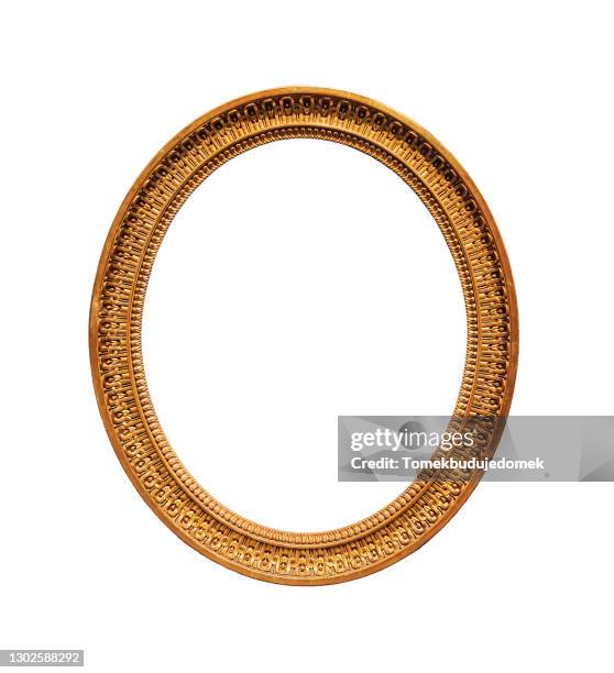 picture frame - gold circle bildbanksfoton och bilder