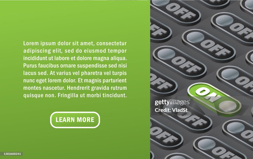 On Off Button Reset Restart Technology Screen Time Concept Illustration