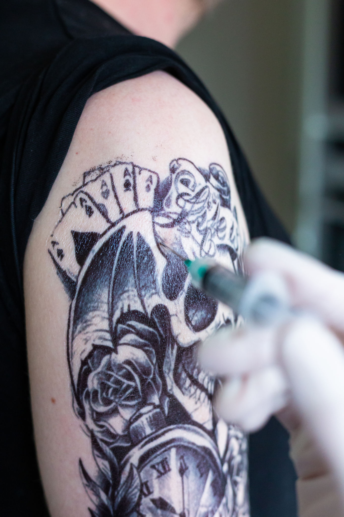 sesion tatuaje