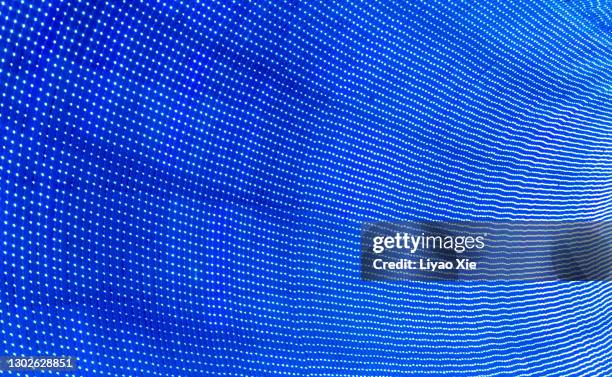 led lights dots - mesh textile foto e immagini stock
