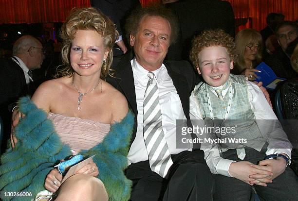 Art Garfunkel with wife and son James during The 45th Annual GRAMMY Awards - Nominee Reception and Special Awards Ceremony at Sheraton New York Hotel...