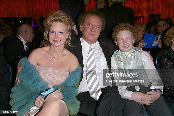 Art Garfunkel with wife and son James during The 45th Annual GRAMMY Awards - Nominee Reception and Special Awards Ceremony at Sheraton New York Hotel...