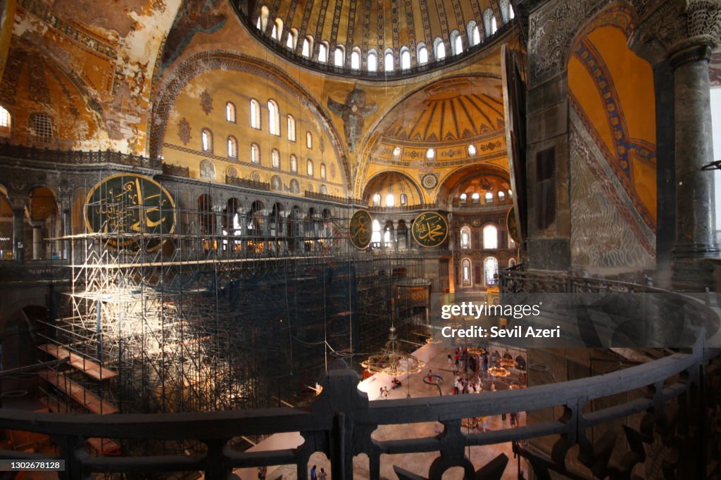 Architectural Sections from the Interior of the Hagia Sophia Mosque