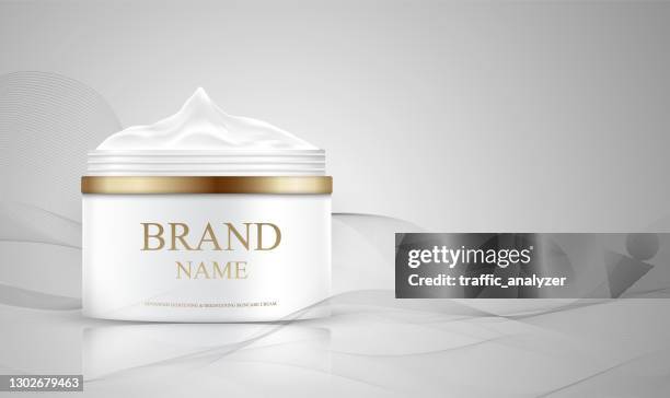 stockillustraties, clipart, cartoons en iconen met cosmetica template packshot - facial mask beauty product