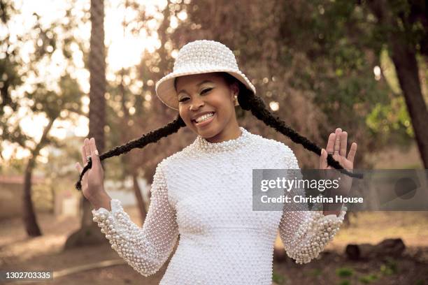 Actress Dominique Fishback is photographed for Los Angeles Times on January 13, 2021 in Los Angeles, California. PUBLISHED IMAGE. CREDIT MUST READ:...