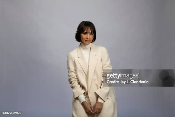 Actress Rashida Jones is photographed for Los Angeles Times on November 15, 2020 in Los Angeles, California. Image is a screen grab from a virtual...