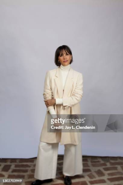 Actress Rashida Jones is photographed for Los Angeles Times on November 15, 2020 in Los Angeles, California. Image is a screen grab from a virtual...