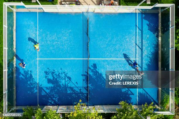 outdoor paddle tennis - paddle tennis stock pictures, royalty-free photos & images