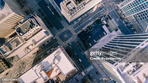 ノースカロライナ州ローリーの空中都市景観 - raleigh ストックフォトと画像