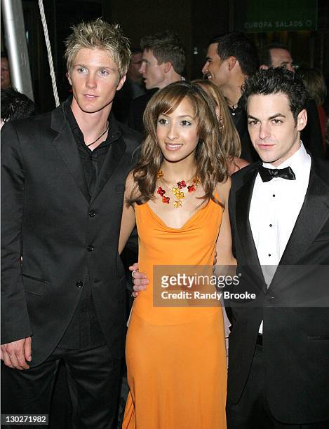 Thad Luckinbill, Christel Khalil and David Lago during 31st Annual Daytime Emmy Awards - Arrivals at Radio City Music Hall in New York City, New...