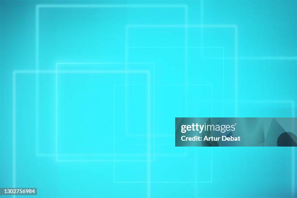 digital abstract background with square shapes and neon lights. - digital news ストックフォトと画像