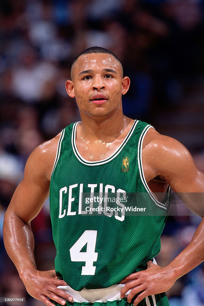 David Wesley Ryden David Wesley of the Boston Celtics looks on against the Sacramento ...