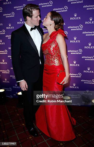 James Bailey and Devon Aoki attend the 2011 Rita Hayworth Gala at The Waldorf=Astoria on October 25, 2011 in New York City.