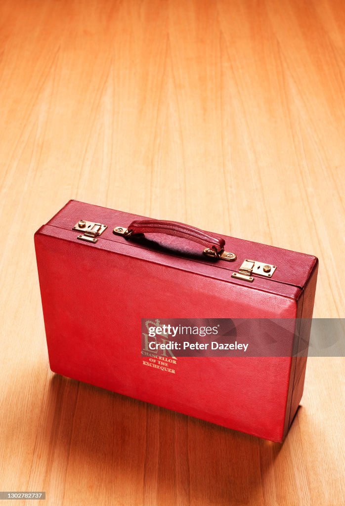 A replica of the Chancellor of the Exchequers Case, Ministerial Box, Budget Box
