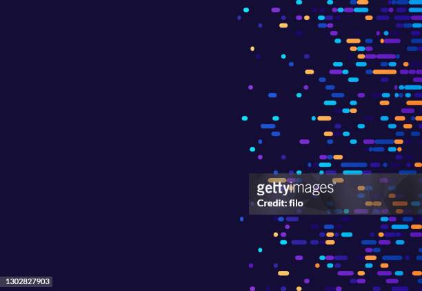 illustrazioni stock, clip art, cartoni animati e icone di tendenza di sfondo astratto dei dati del dna cromosomico - movimento