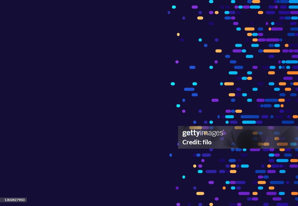 Chromosoom DNA Gegevens Abstracte Achtergrond