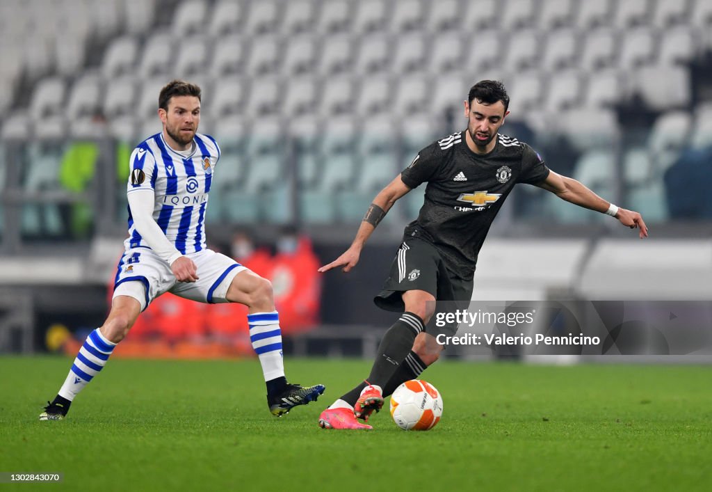 Real Sociedad v Manchester United - UEFA Europa League Round Of 32 Leg One