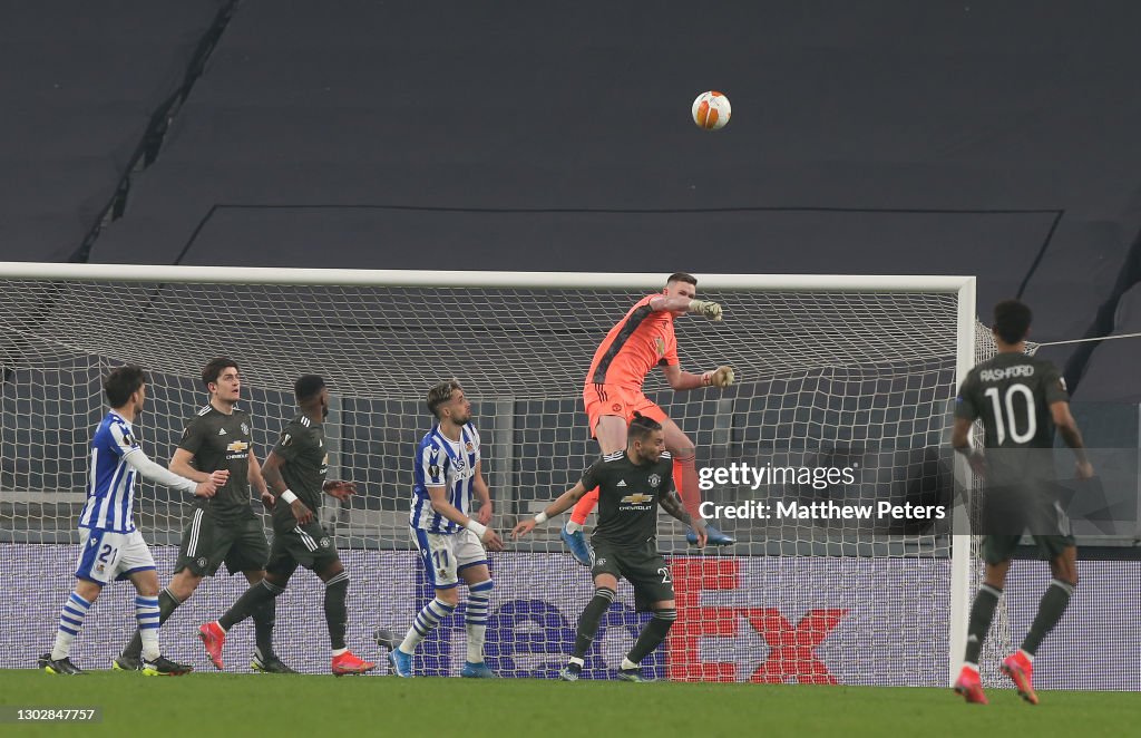 Real Sociedad v Manchester United  - UEFA Europa League Round Of 32 Leg One