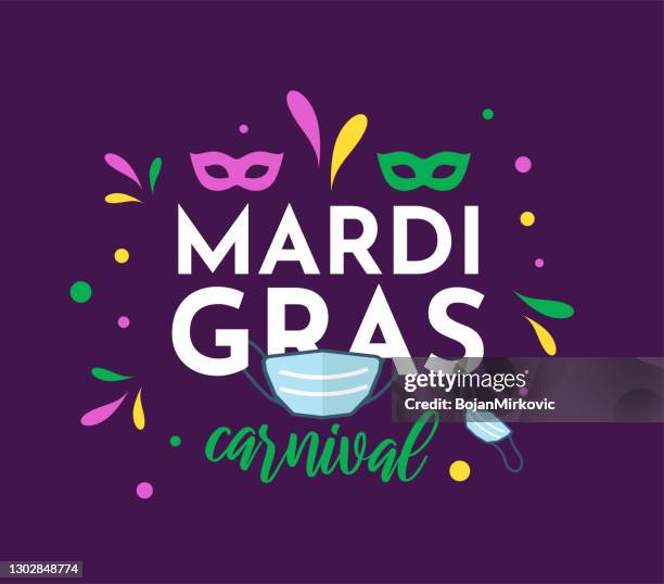 mardi gras background with face mask. vector - fiesta invitation stock illustrations