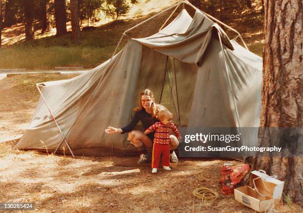 retro revival mother and baby boy - archival 1980s stock pictures, royalty-free photos & images