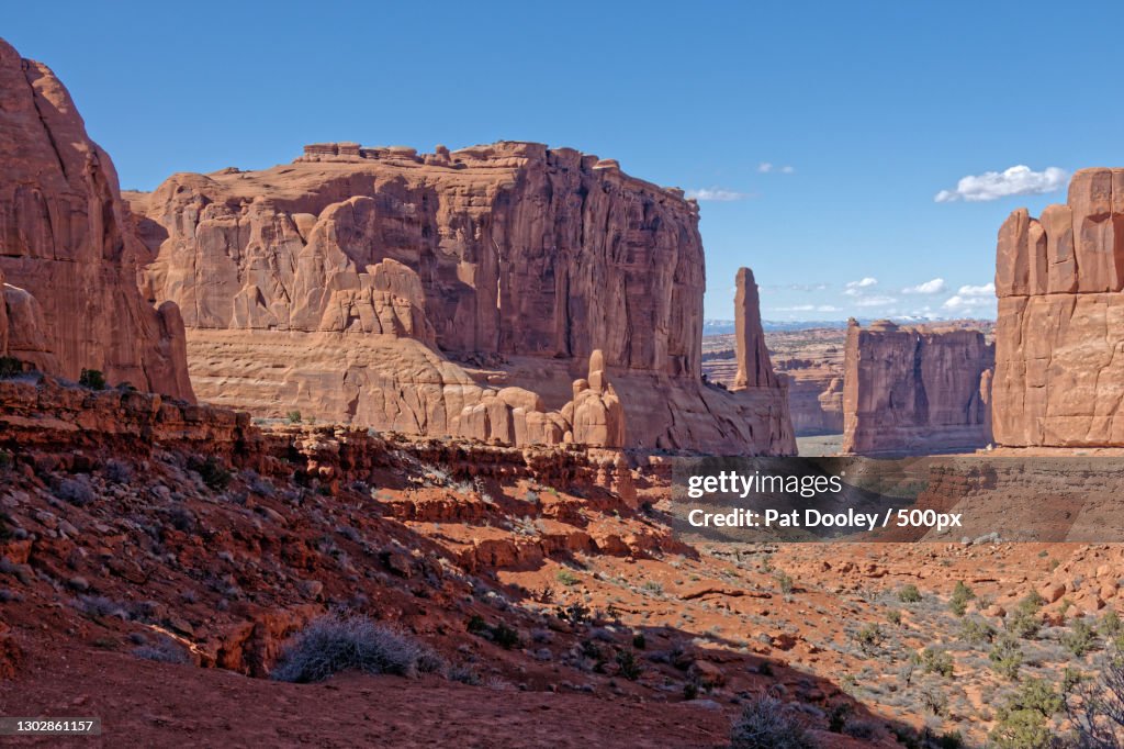 View of rock formations,Arches National Park,Utah,United States,USA