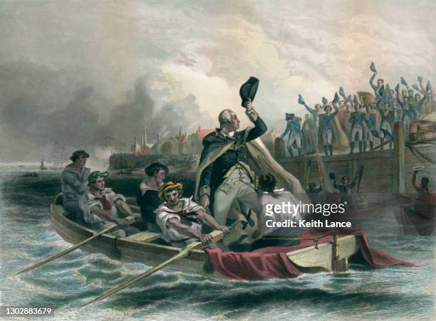 喬治·華盛頓告別他的將軍們 - american revolution 幅插畫檔、美工圖案、卡通及圖標