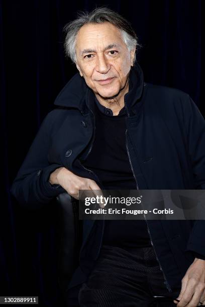 Actor Richard Berry poses during a portrait session in Paris, France on .