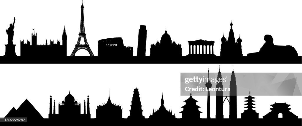 Highly Detailed World Skyline