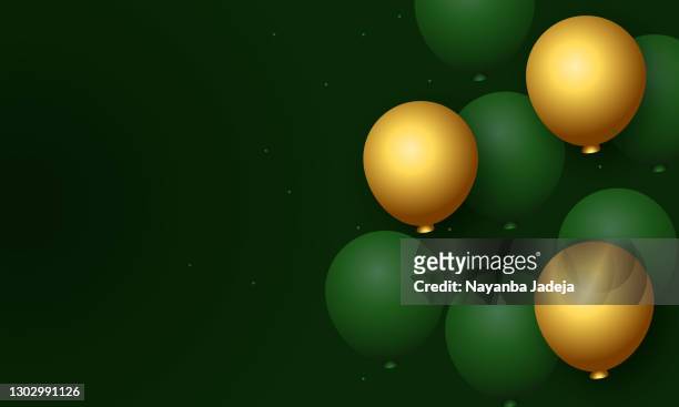 illustrations, cliparts, dessins animés et icônes de beaux ballons rouges et blancs, illustration vectorielle de stock de ballons de célébration - ballon de baudruche doré