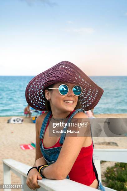 beach vacation - blue sunglasses stock pictures, royalty-free photos & images