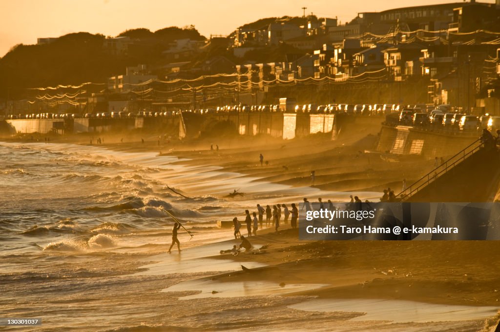 People on beach