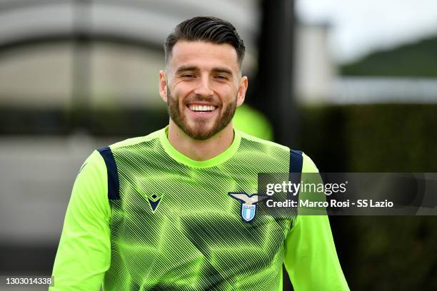 Wesley Hoedt of SS Lazio during the SS Lazio training session at the Formello sport center on February 19, 2021 in Rome, Italy.