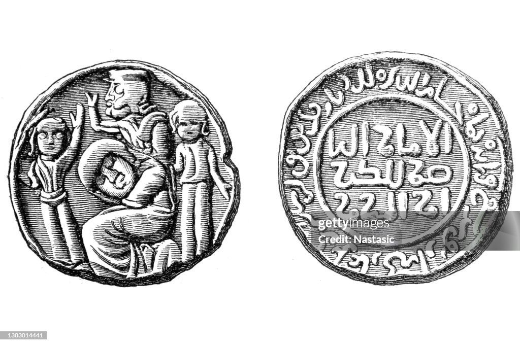 Copper Coin of Juluk-Arslan, prince of DIarbekir, of tlie year 119.3, Inwhich Saladin died