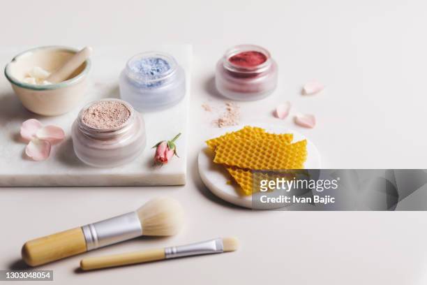 homemade organic make-up - homemade mask stock pictures, royalty-free photos & images