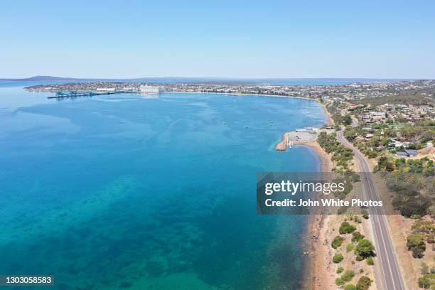 port lincoln. the seafood capital of australia. eyre peninsula. south australia. - port lincoln stock-fotos und bilder