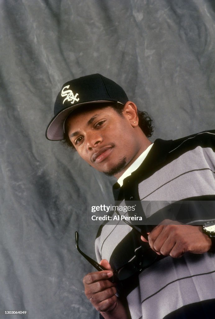Rapper Eazy-E appears in a portrait taken on October 10, 1993 in New ...