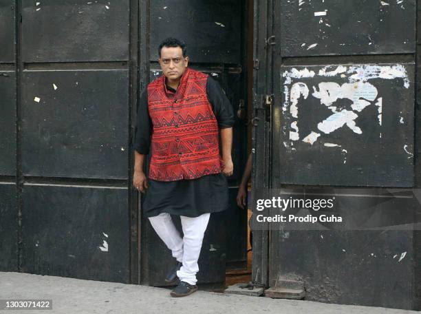 Anurag Basu attends the Film City Studio for the TV reality show "Super Dance- Chapter 4" on February 19, 2021 in Mumbai, India.